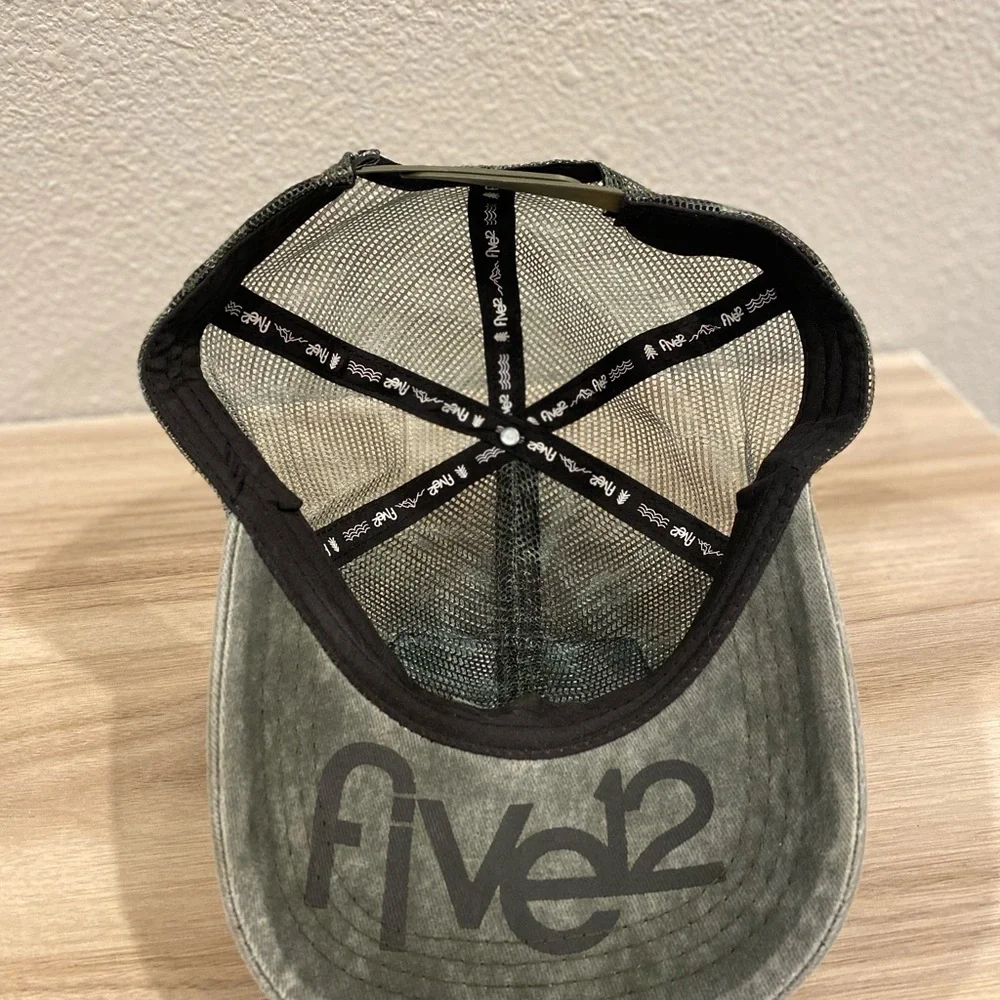 Five 12 Pacific Northwest PNW Jeep Rainier Patch Trucker Hat - Picture 2 of 5